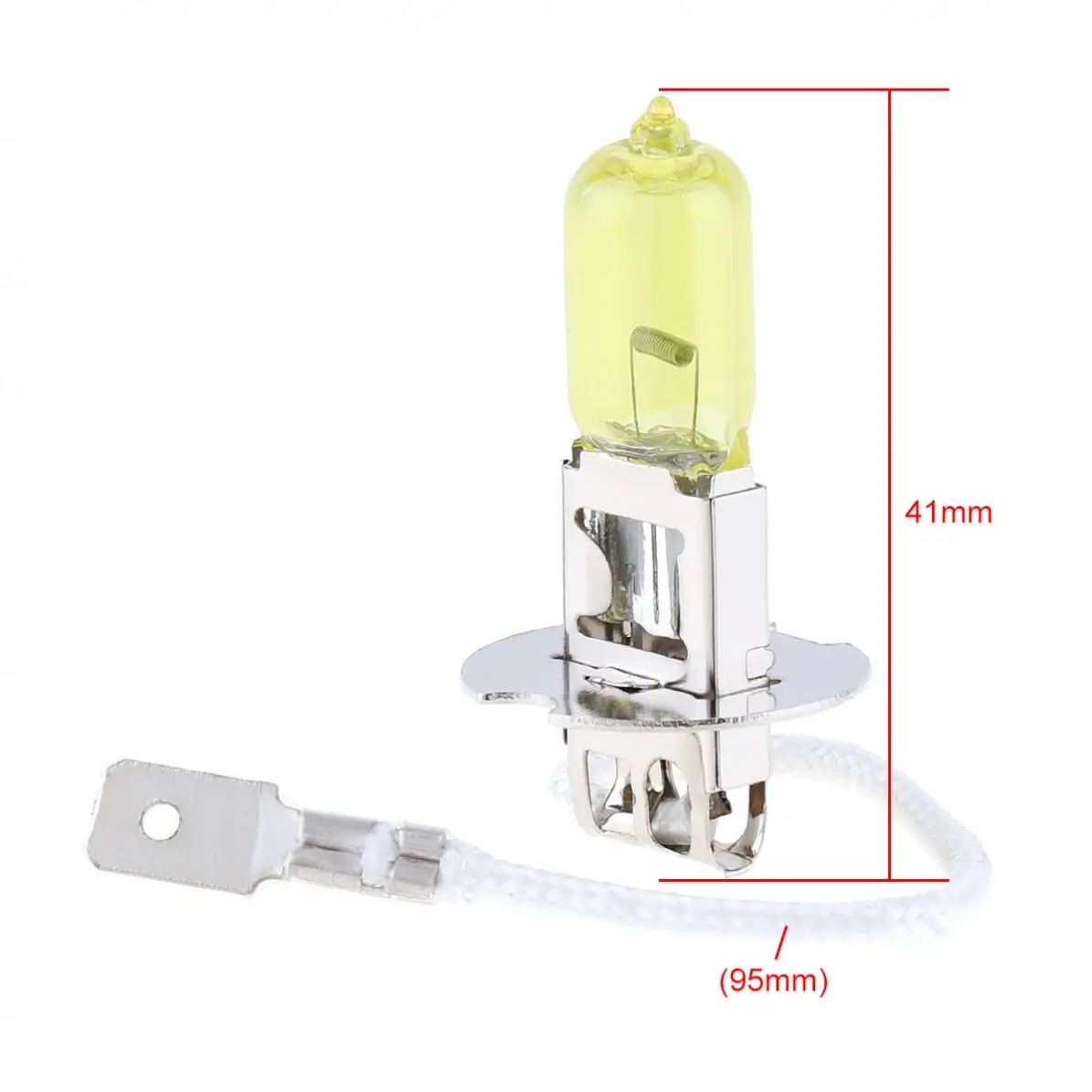 12V H3 2500K 100W Yellow Light Super Bright Car Xenon Halogen Lamp Auto Front Headlight Fog Bulb Car Styling Head Light Lamp