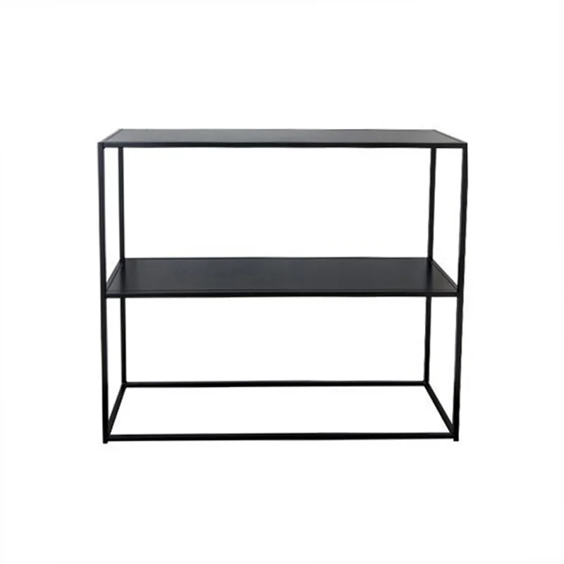 

Nordic Minimalist Wrought Iron Porch Shelf, Bedroom Floor Metal Storage Rack, Living Room Sofa Rear Partition Shelf