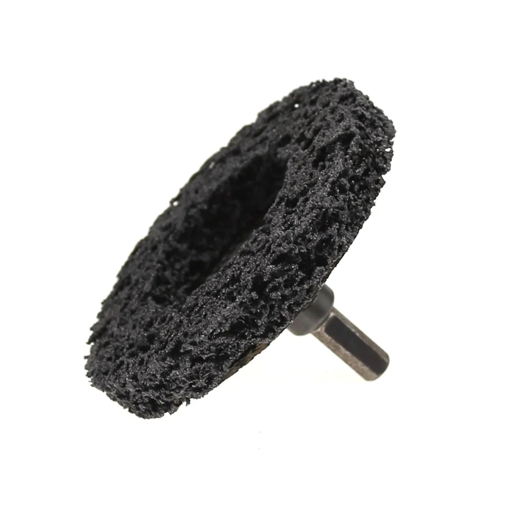 Rebarbadora de 4 "/100mm com aba para polimento, conjunto adaptador de broca, 5 em 1 para acabamento em metal