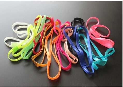 1pcs ON SALE Double Elastic Headband Softball Anti-slip Silicone Rubber Hair Bands Bandage On Head For Hair Scrunchy