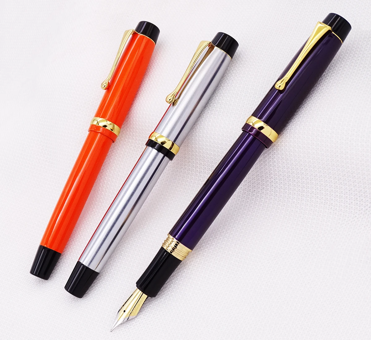 

Jinhao 15 Advanced Fountain Pen Medium Nib 0.7mm with Converter Metal Luxurious Ink Pens for Office,business,home,school