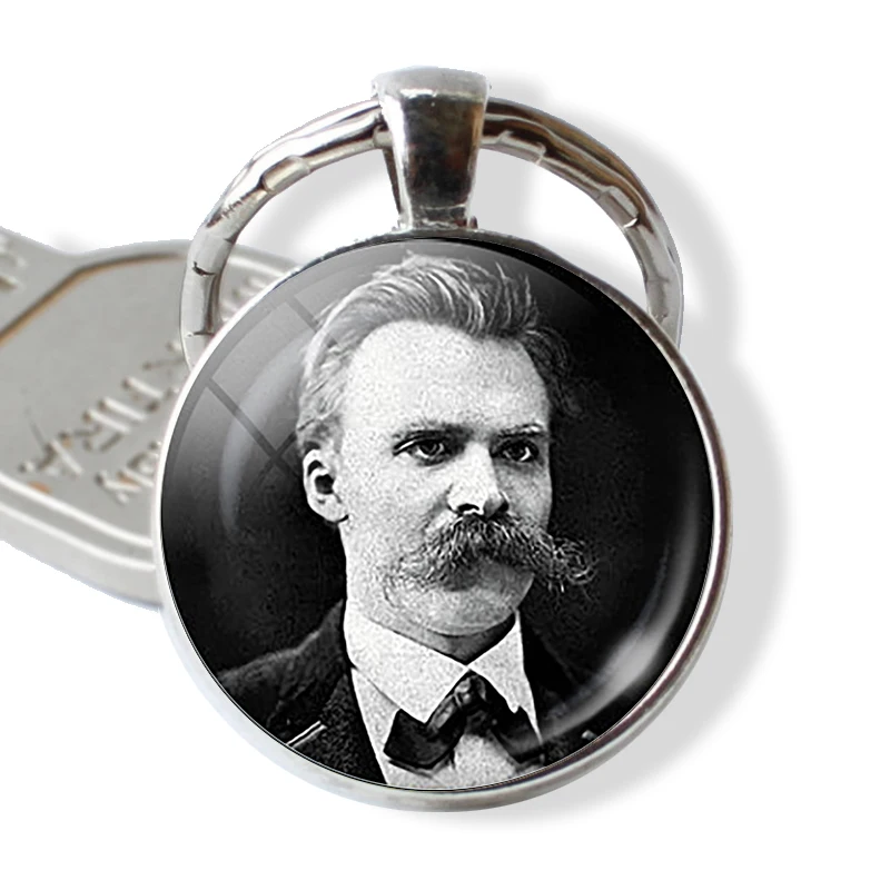 Ritratto di Arte Foto Oscar Wilde Lincoln Sigmund Freud Beethoven Della Lega Dell\'annata Pendente del Sacchetto Del Keychain di Modo Portachiavi