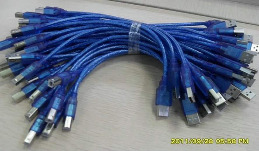 1 Piece High Quality High Speed USB 2.0 A Male to B Male M/M Data Transfer Printer Cable Cord 30CM