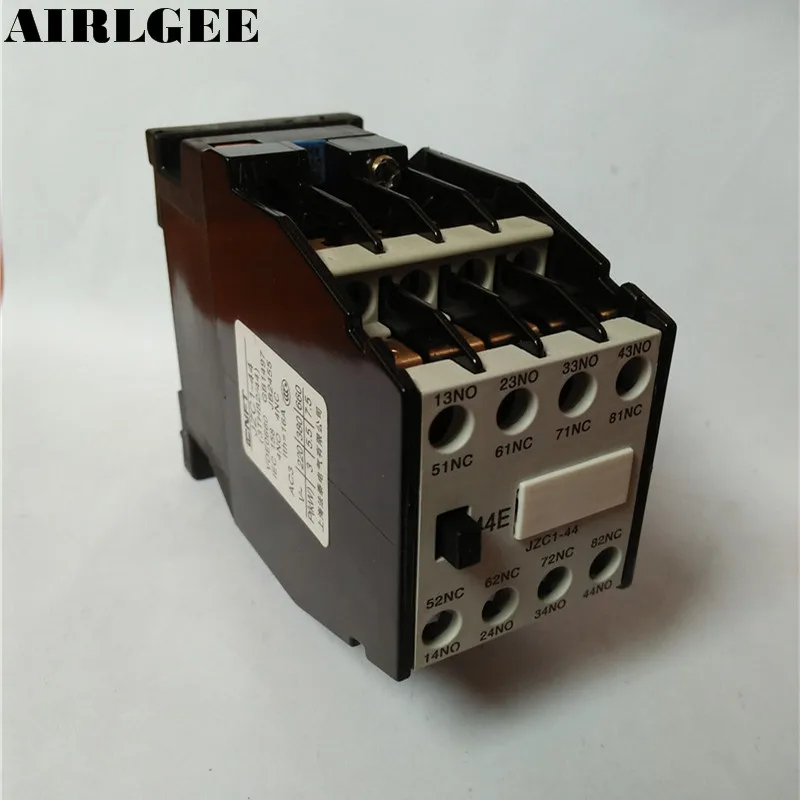 JZC1-44 ACคอนแทคประเภทรีเลย์220โวลต์/264โวลต์คอยล์3เฟส3ขั้วโลก4NO + 4NC 35มิลลิเมตรDIN
