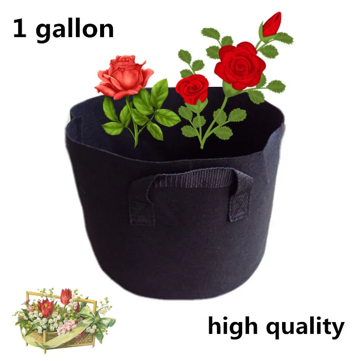 

free shipping High Quality Gardening materials planting bags planting bags 220g/m2 For Camphor tree bamboo 1gallon 17*15cm