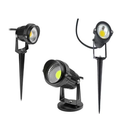 Lámparas impermeables para césped de jardín, Bombilla de punta para patio, camino, árbol, 220V, 110V, 12V, 3W, 5W