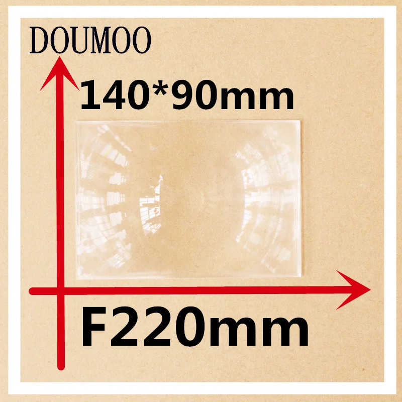 

2 pcs/lot size 140*90 MM Focal length 220 mm Acrylic fresnel Lens Rectangle Concentrated amplification fresnel lens solar