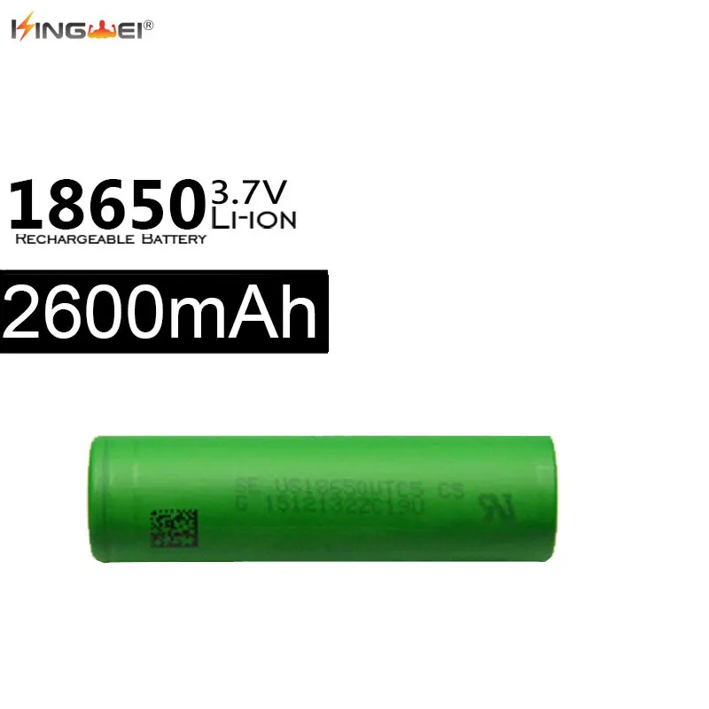 10pcs 18650 li-ion lithium Battery Real Capacity 2600mah  for Sony VTC5 Rechargeable Battery for Powerbank e-cigarette Toy