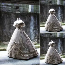 19 Century  Civil War Southern Belle Gown evening Dress/Victorian Lolita dresses/scarlett dress US6-26 SC-845