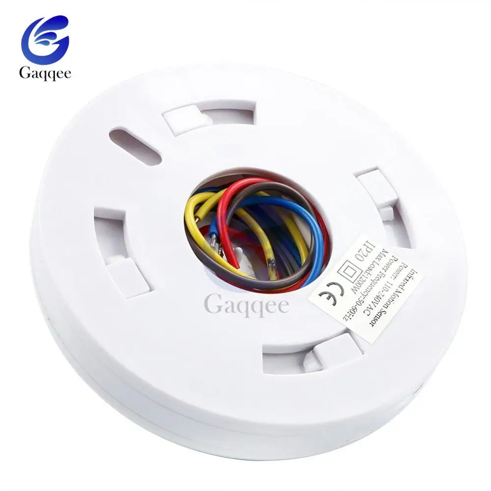 Adjustable PIR Infrared Motion Sensor Switch 110V-240V Body Motion Movement Ceiling Infrared Sensor Detector Light Bulb Switch