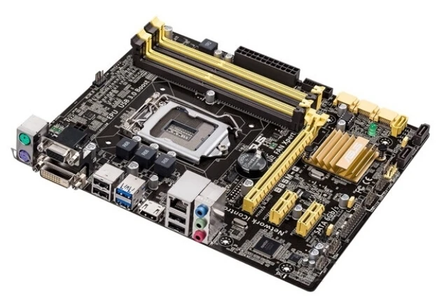 Asus B85M-G用のオリジナルb85マザーボード,lga 1150コネクタ,i3,i5,i7,e3,ddr3,hdmi,dvi,micro-atx,中古製品の販売