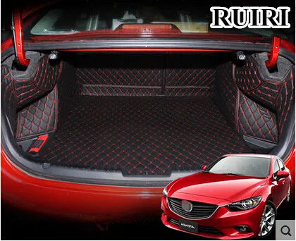 

High quality mats! Custom special car trunk mats for Mazda 6 2020 waterproof cargo liner mats boot carpets for Mazda 6 2019-2013