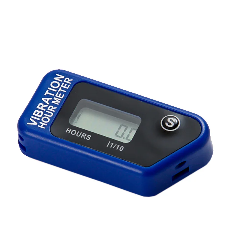 Compteur Horaire de Vibration Sans Fil LCD Réinitialisable, Étanche, pour Tronçonneuse Pit Bike D343, Façades de Vélo, Tondeuse à Gazon, Motoneige