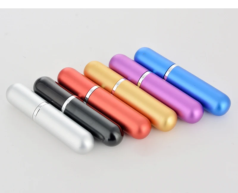50 Teile/los 5 ml Tragbare Mini Aluminium Nachfüllbare Parfüm Flasche Mit Spray Leere Kosmetische Behälter Mit Zerstäuber Für Reisenden – Detail 9