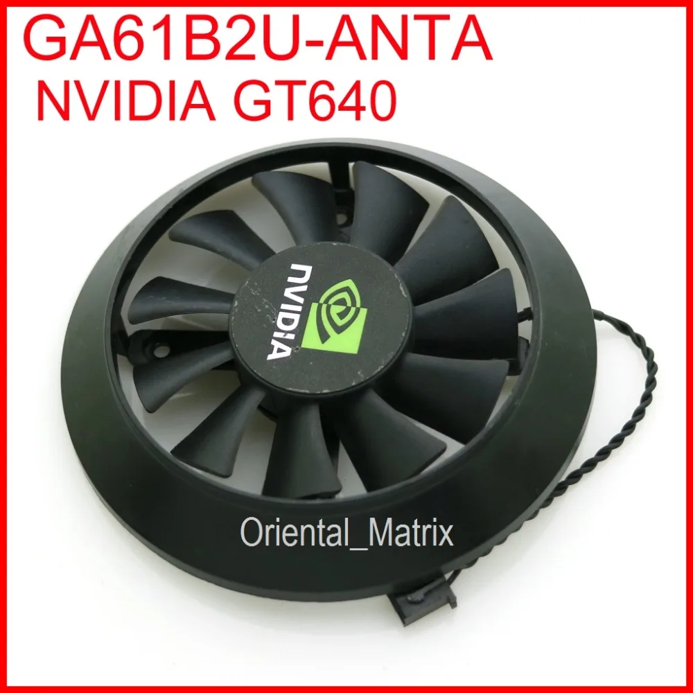 Free Shipping GA61B2U-ANTA 12V 0.30A 78mm 34*34*34*34mm For NVIDIA GT640 Graphics / Video Card Cooler Cooling Fan 2Pin