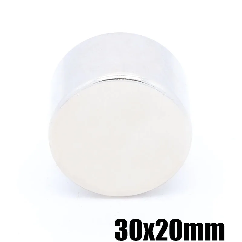 2pcs 30x20 mm N35 Round Craft Neodymium Magnets Super Strong 30mm*20mm Powerful Rare Earth Magnet