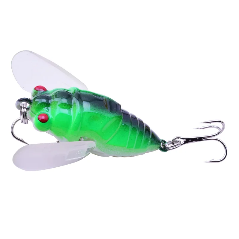 1pcs Fishing Lure Bass cicada iscas 6g 4.7cm Insects Fishing Bait hard bait for catch Carp Trout crankbait topwater wobblers