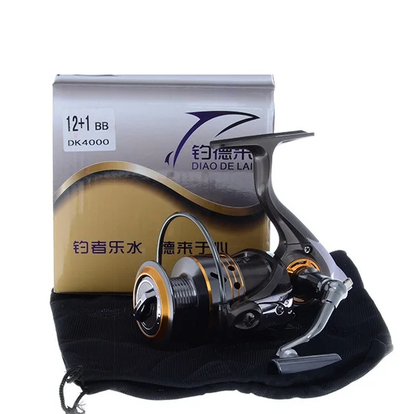 Lure Reel Labor saving Carp Fishing Reel Super Worthy Spinning Reel Metal Spool 12+1 BB 5.1:1 2000-4000 Series CNC Drag