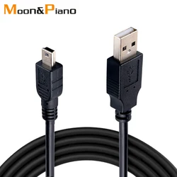 Data Charging Cable Cord Adapter USB to USB Male to Mini 5 Pin B  for MP3 MP4 Player Car DVR GPS Camera HDD Mini USB Cables