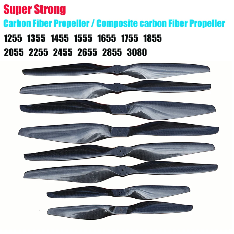 

CW CCW Carbon Fiber Propellers Props 1255 1355 1455 1555 1655 1755 1855 2055 2255 2455 2655 2855 RC Drone Quadcopter Propeller