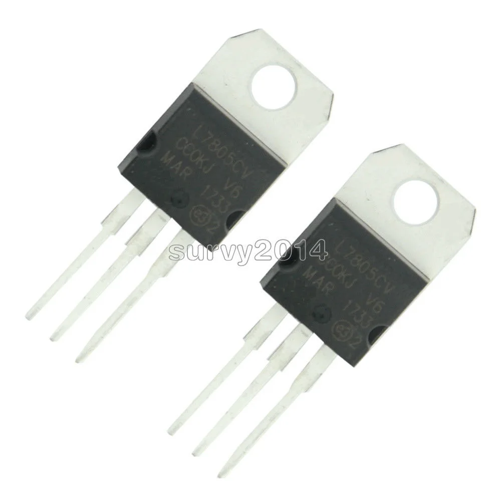 100PCS X IC L7805CV L7805 7805 TO-220 Voltage Regulator 5V NEW