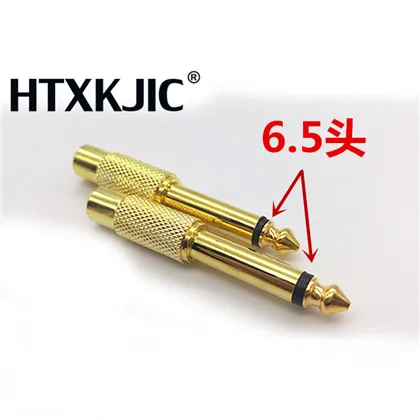 

5Pcs 6.35mm Jack Male to RCA Female AV 1/4" Mono Plug Jack Audio Adapter Gold Plated 6.5 to lotus Audio Sound Mixer Connector