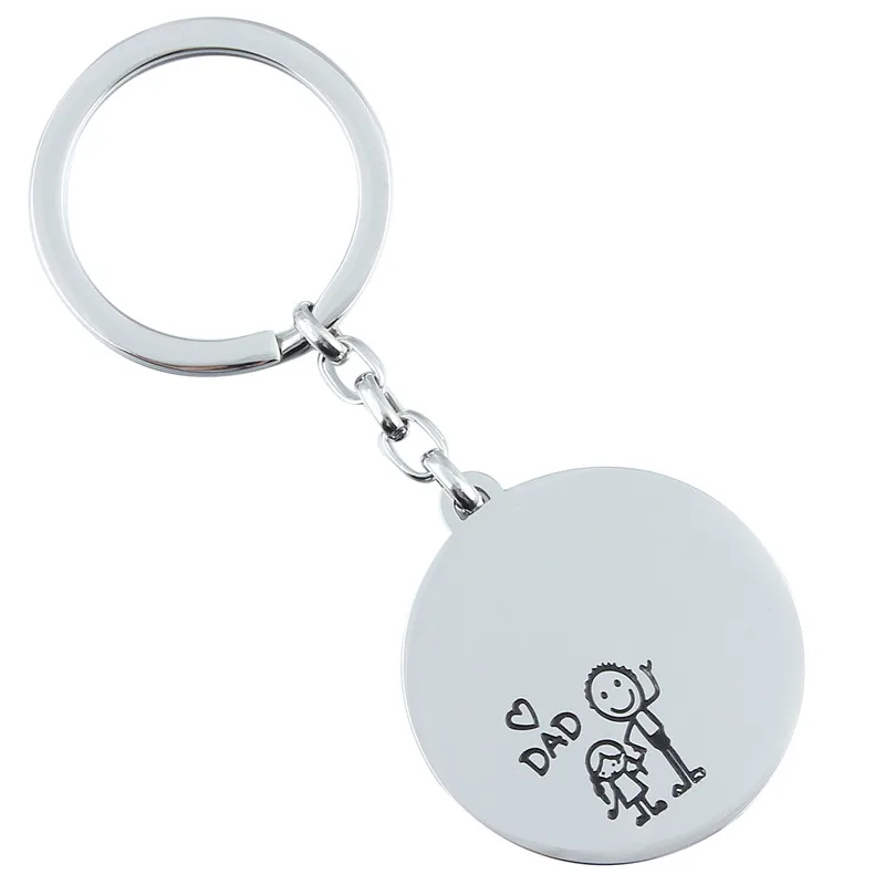 HAWSON Trendy Key Chains Custom for Father Cartoon Key Ring Gift  Free Shipping