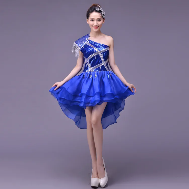 sequins female suits Festival modern jazz dance DS stage costume singer team dancer prom show performance clothing