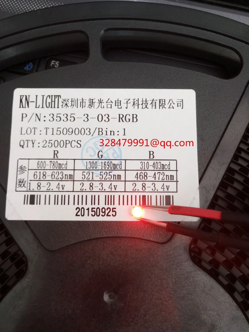 1000 pçs/lote 3535 rgb smd led xinguang taiwan diodos emissores de luz de cor completa (leds)