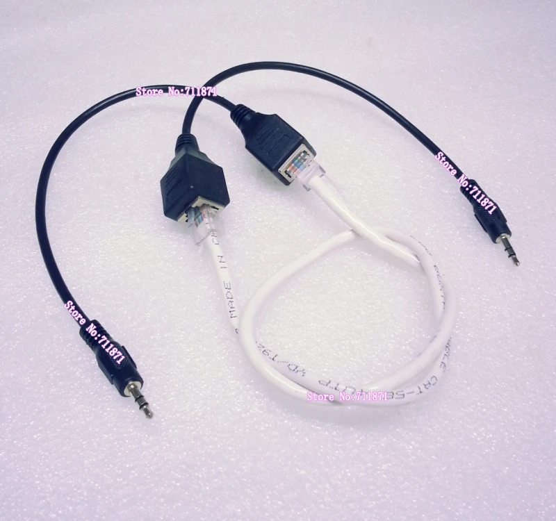 RJ45 3.5 Audio extension cord Use Network line Audio extension 3.5 Male Rj45 Female extender 3.5 Rj45 Male Female lengthen cable