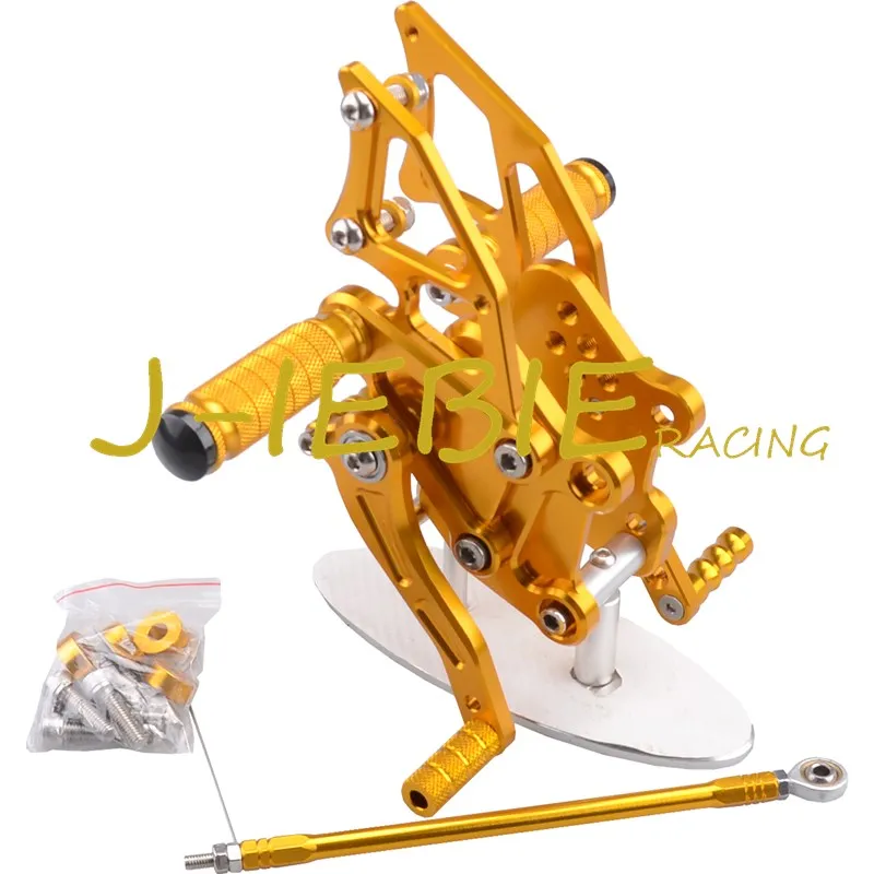 

CNC Racing Rearset Adjustable Rear Sets Foot pegs Fit For Kawasaki NINJA EX300 300R 2013 2014 2015 GOLD