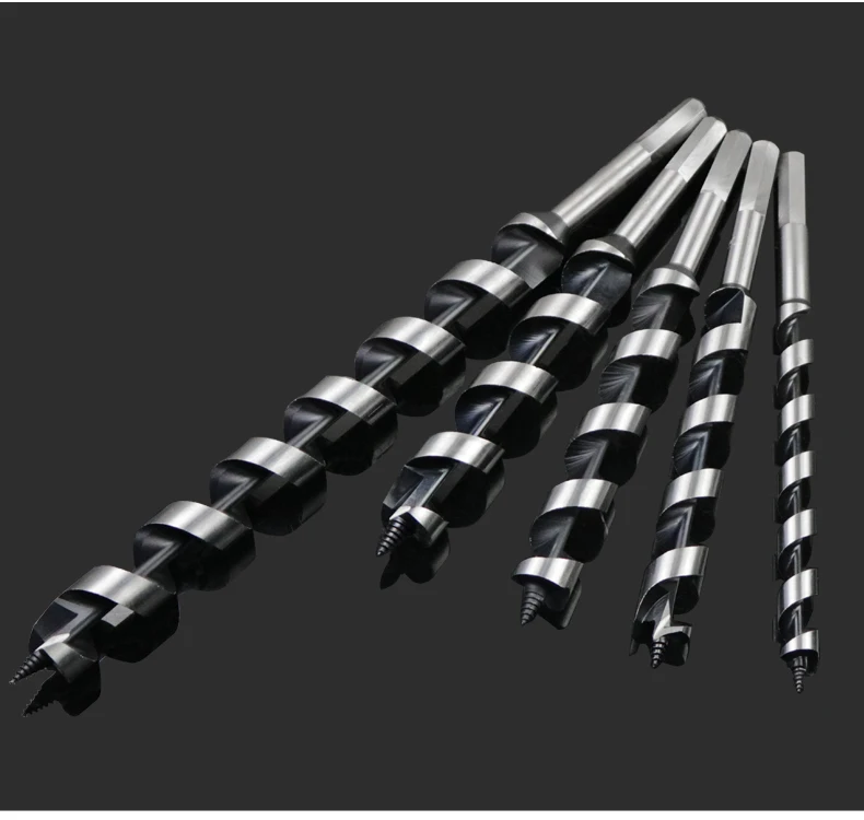 28mm 30mm Carbon Steel 350mm Extra Length Hexagon Shank Wood Woodworking Power Tool Thread Spiral Flute Twist Auger Drill Bit