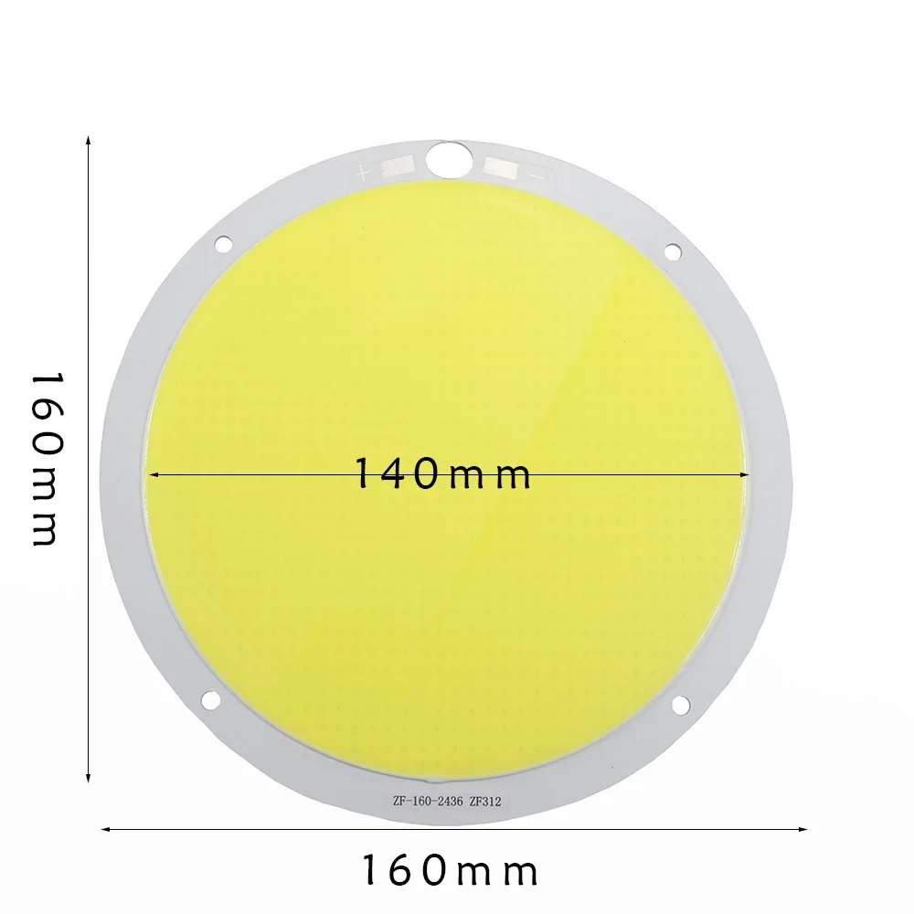 Super bright Round 300W DC72V COB LED White Strip PCB Light Lamp source Chip 160MM 4000ma for DIY Spotlight lighting project 1pc