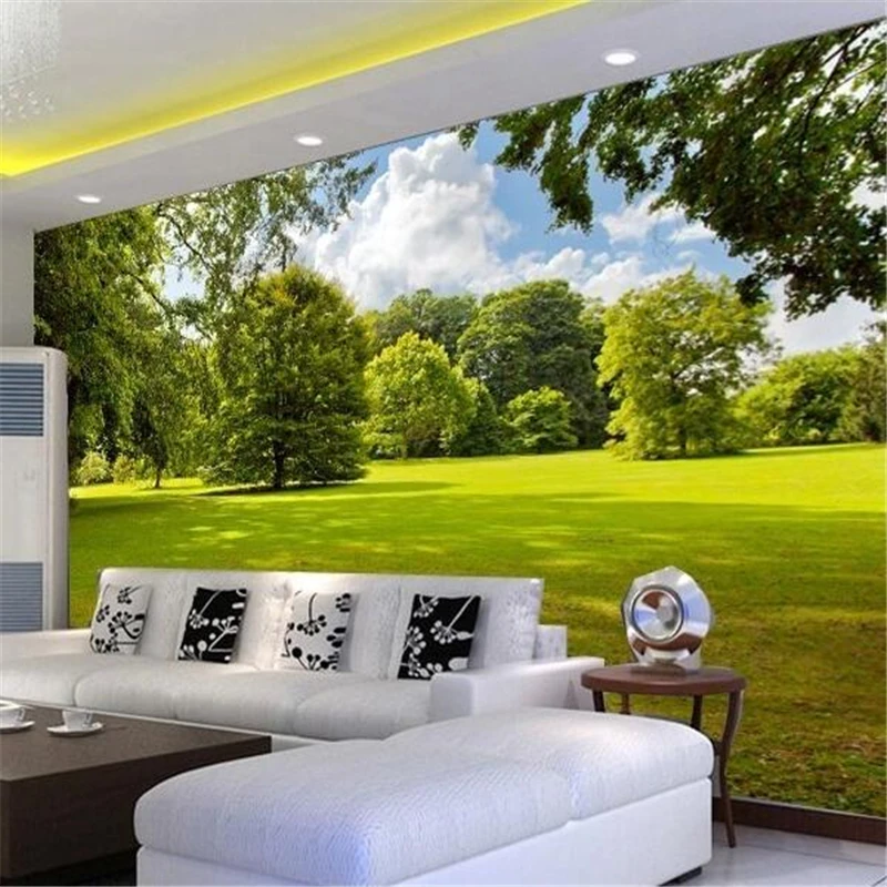 Beibehang Custom wallpaper Large 3D Simple three-dimensional landscape 3d living room bedroom painting wallpaper for wall 3 d