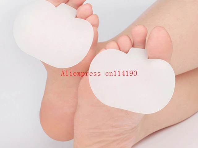 Brand new 200 pcs/lot Gel Toe Women High Heels Pad Foot Forefoot Metatarsal Pads Cushion Insoles Cushion Toe Seperator