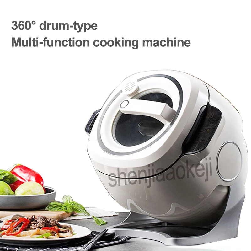 220V 2000W Intelligent Automatic Stir Frying Machine 6L Household Electric Cooking Wok Pot Non-stick Multifunctional Cooker Pot