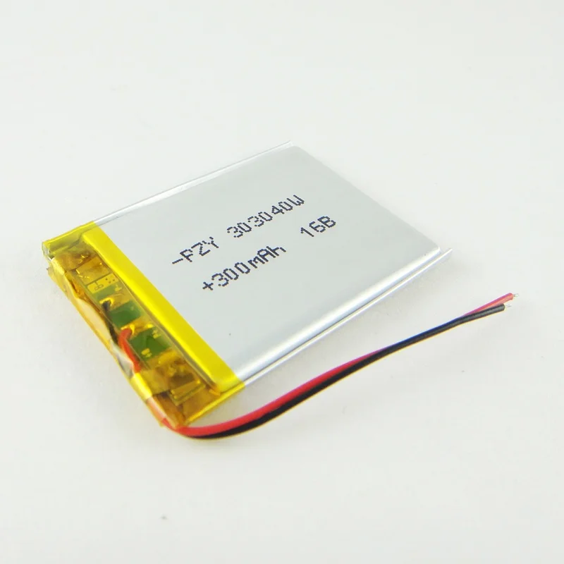 Brown 3.7V polymer lithium battery X30 audio recorder 303040 pedometer MP3/4 Rechargeable Li-ion Cell