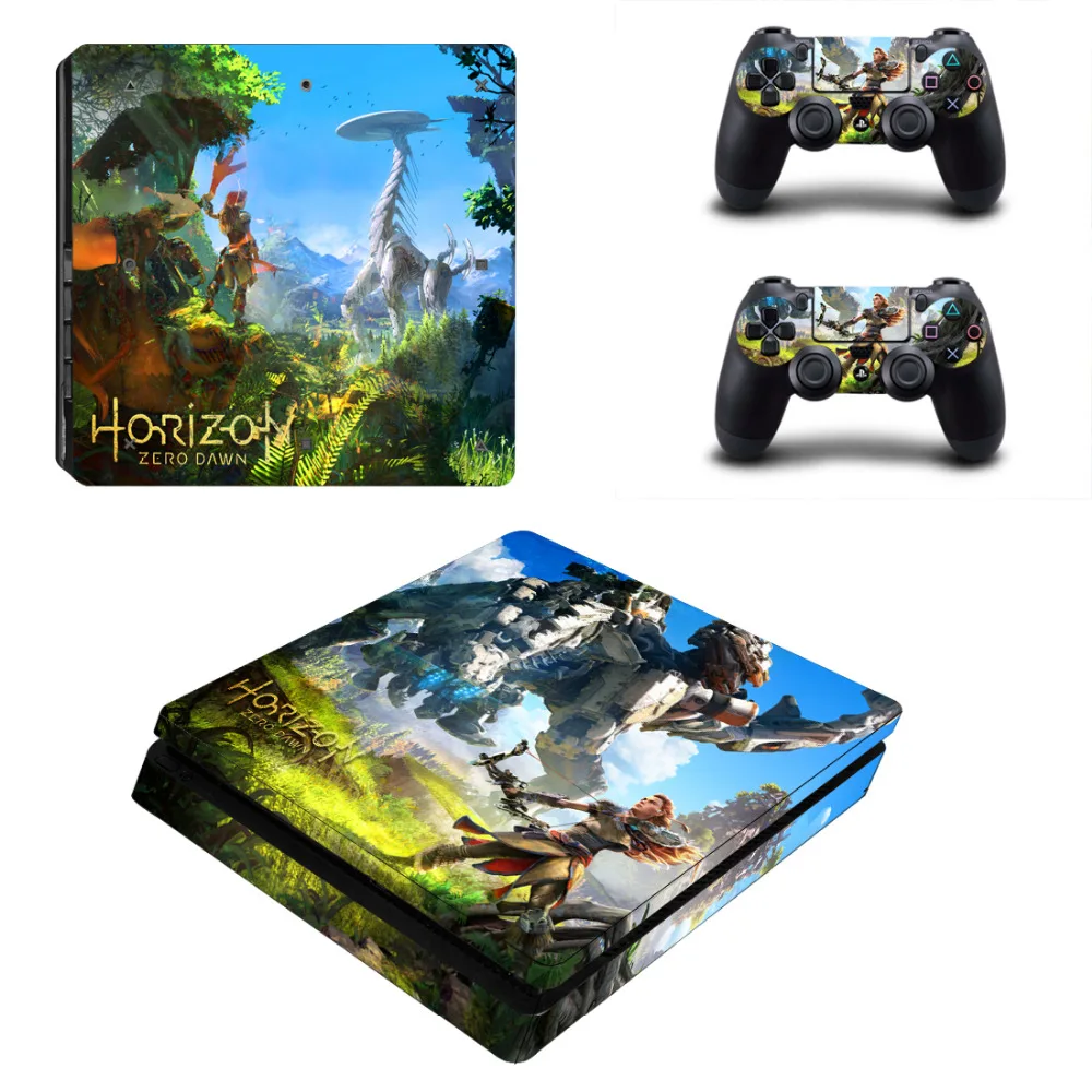 Horizon Zero Dawn PS4 Slim Skin Sticker per Sony PlayStation 4 Console e Controller per Dualshock 4 PS4 Slim Sticker Decal