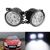 ANGRONG Car Accessories 9 LED Car Front Fog Light DRL Car Led Light For Ford Fiesta Focus For Peugeot 307 407