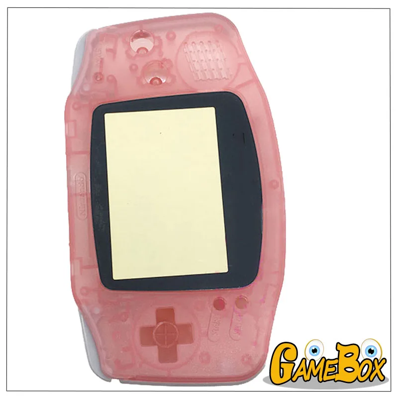 คริสตัลสีชมพูพลาสติกเชลล์สำหรับ GBA,Gameboy Advance คอนโซลฝาครอบ
