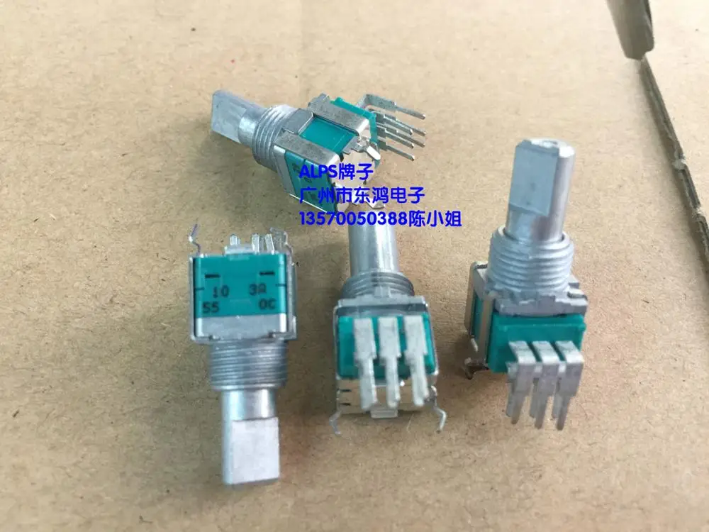 

4pcs for ALPS RK09L12D0A1W precision potentiometer, double A10K axis, long 15mm