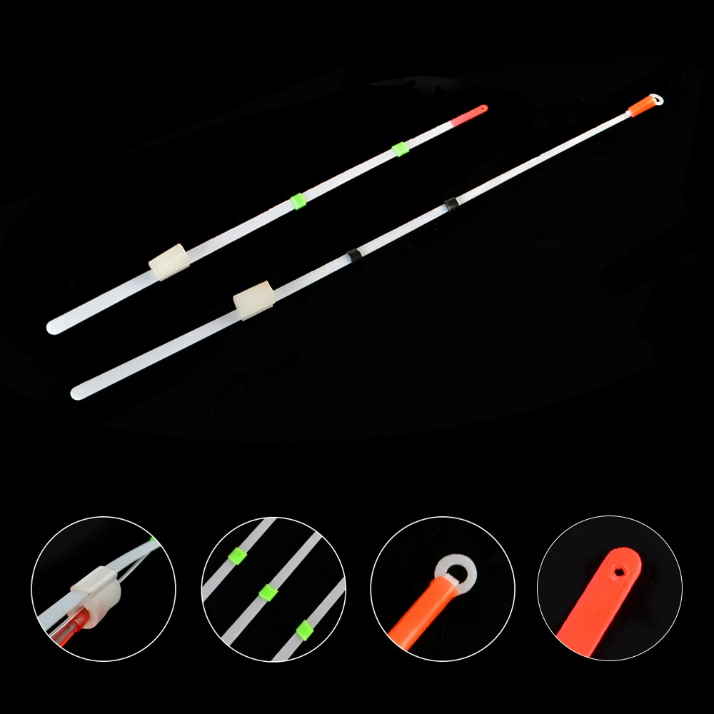 FISH KING 20pcs Winter Fishing Rod Top Tip Section 10cm 12cm 14cm 16cm 18cm Mini Ice Fishing Rod Fishing Accessories