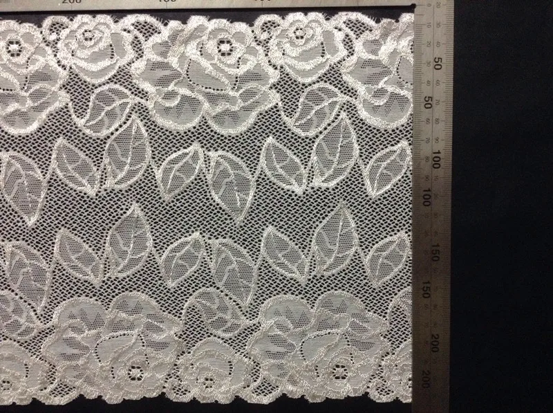 21cm hot selling symmetrical flora motif edge lace trim,JC0826B