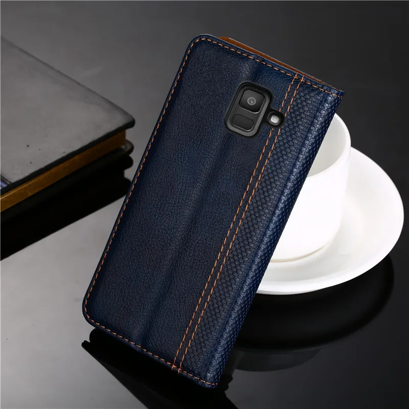 For Samsung Galaxy A6 2018 case Samsung A6 2018 Cover Phone Leather Flip Book For Galaxy A6 A 6 2018 A600 A600F SM-A600F Case