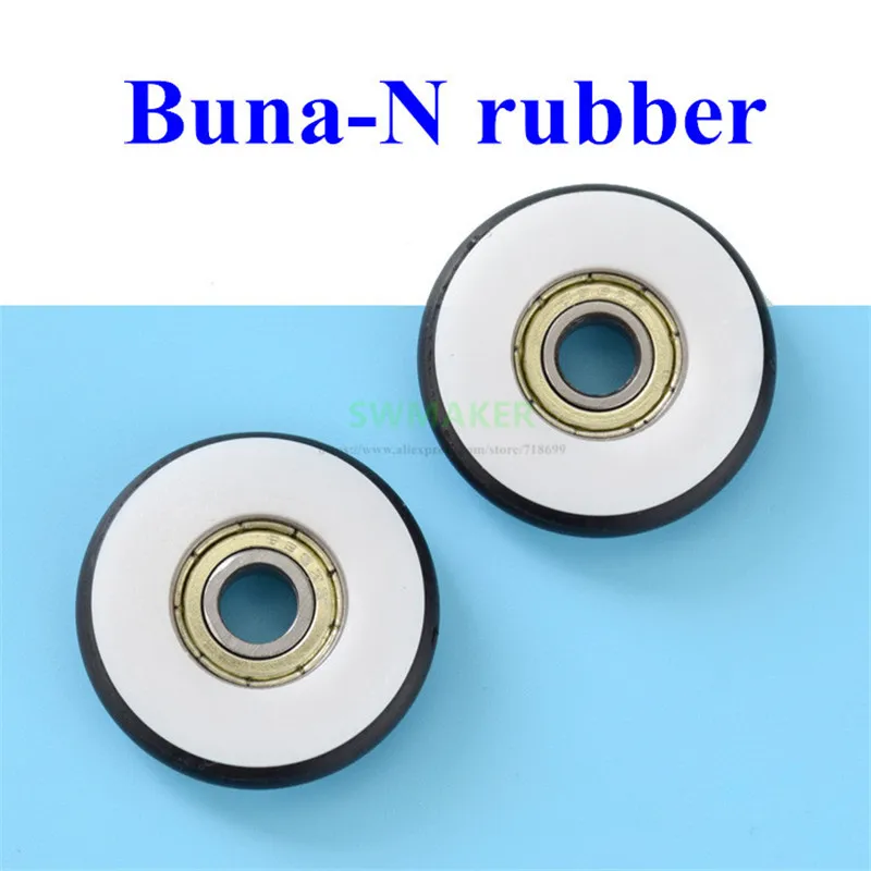 10pcs 6*28*8mm Buna-N rubber O rubber ring rubber rubber roller, mute elasticity, blackboard fishing tackle, 696 bearing pulley