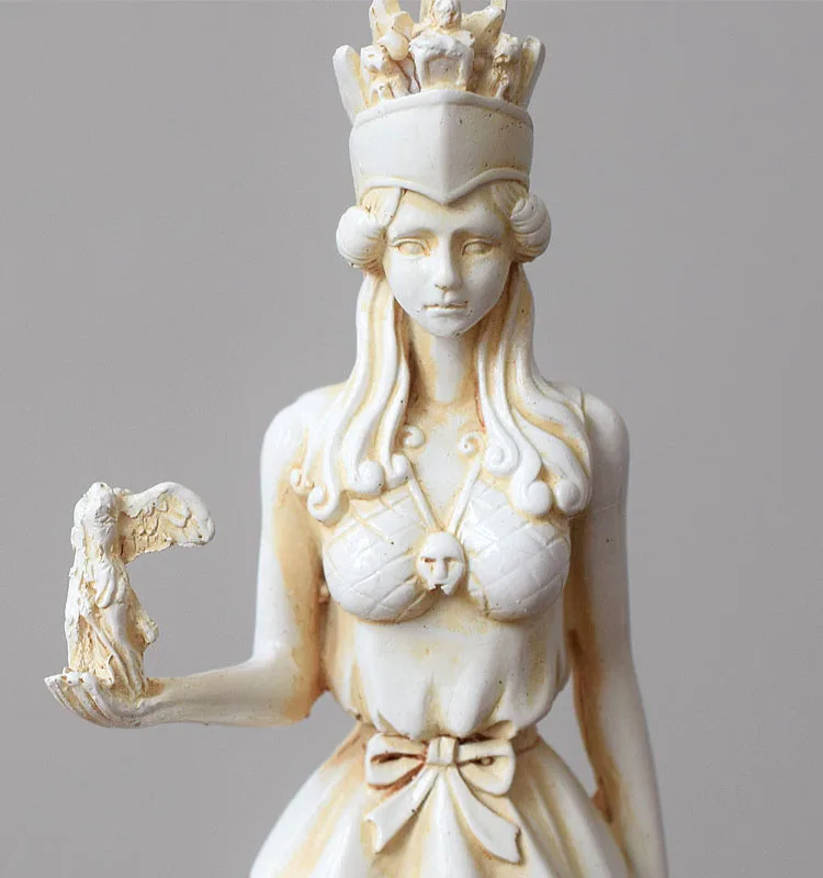 クリエイティブアテナ女神像頭画像場所装飾研究手工芸品卓上壁画装飾