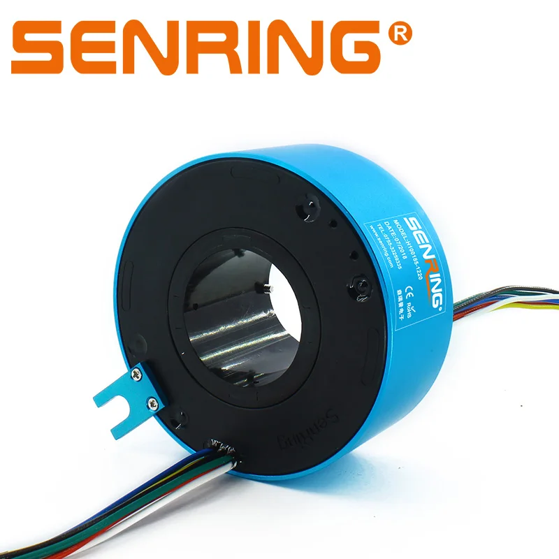 Electrical slip ring 60mm through bore slip rings 4 circuits 10A and 6 circuits 2A free shipping