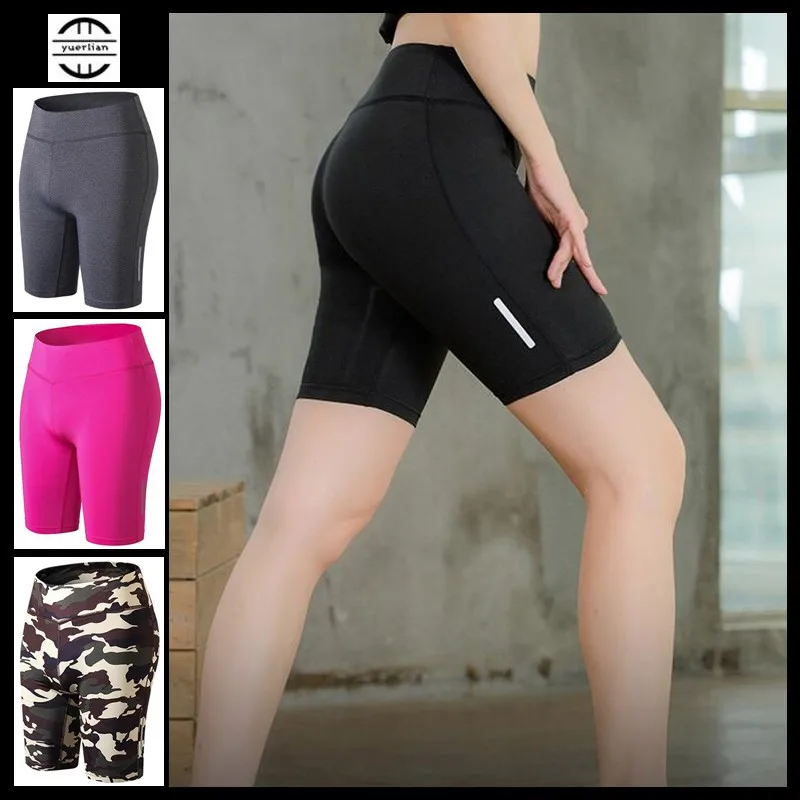 

200p Women&Girls Shapers Exercise 3D Tight Fitness Knee Length Pants Quick-dry Wicking High Elastic Camo Compression Half Pants