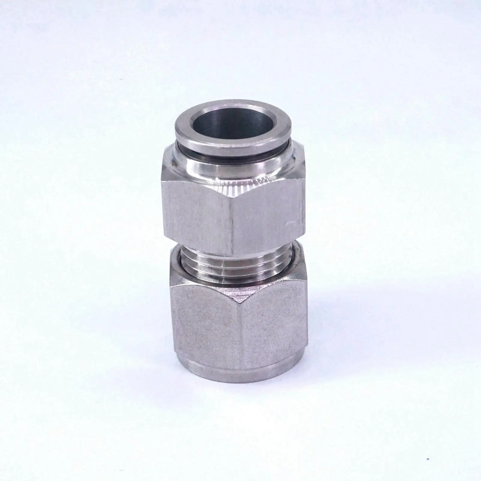 Fit Tube O.D 12mm Pneumatic 304 Stainless Steel Compression Push in Fitting Quick Connector Antioxidation