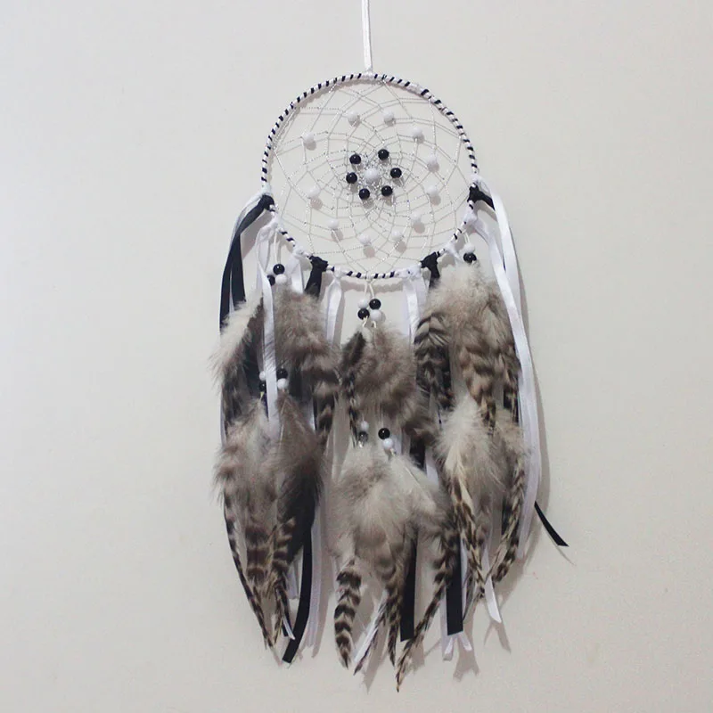 

Dream Catcher Home Decor, Feather Dreamcatcher Wind Chimes Indian Style Religious Mascot Car or Wall Decoration